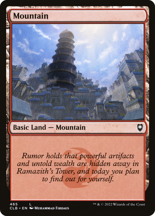 Mountain (465) Foil - Commander Legends: Battle for Baldur's Gate