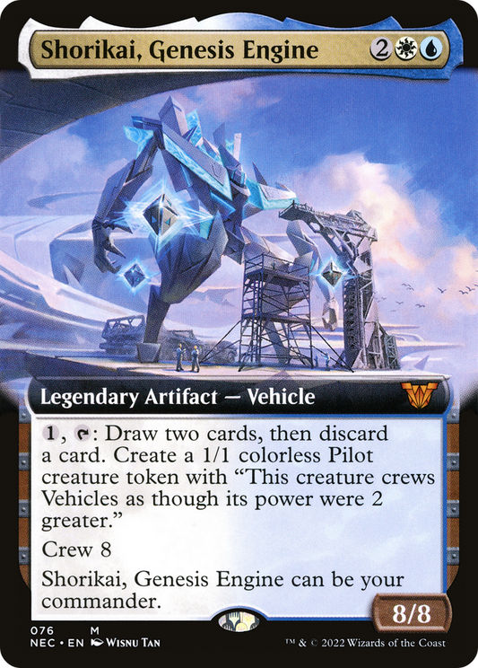 Shorikai, Genesis Engine (Extended Art) (076) - Neon Dynasty Commander