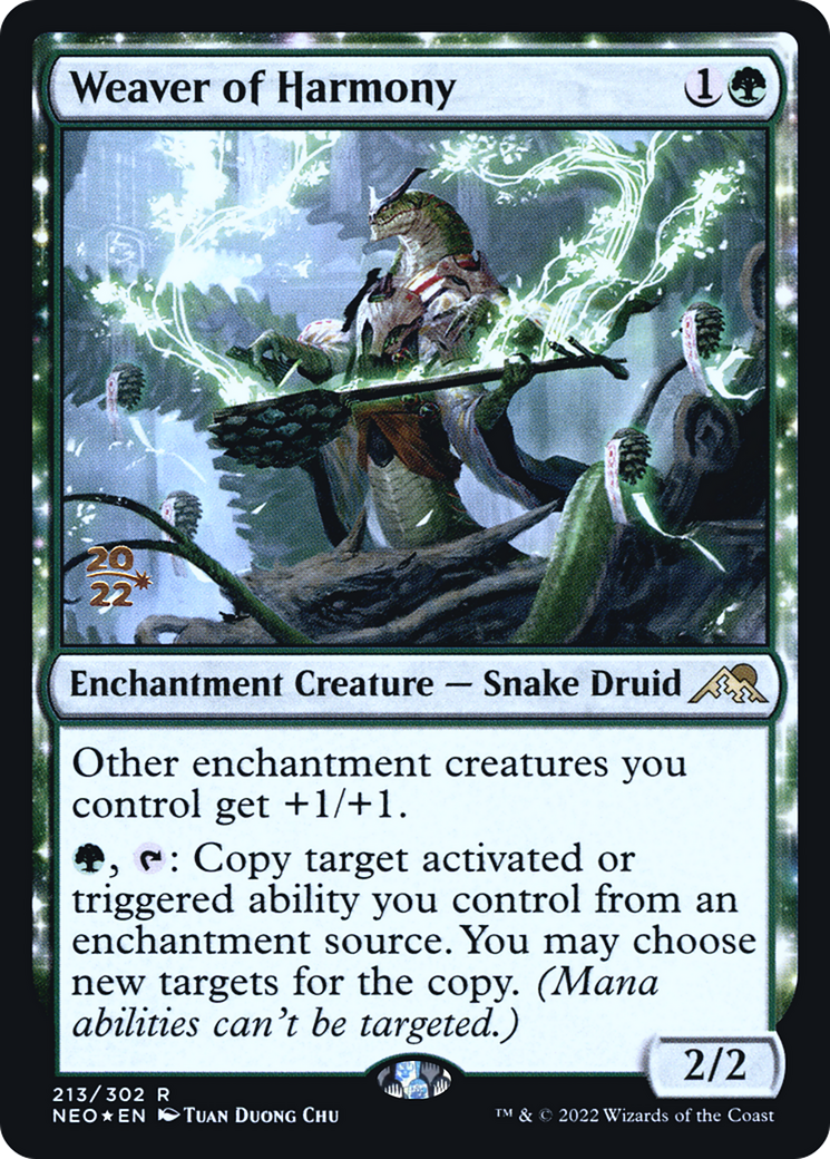 Weaver of Harmony (213) Foil - Kamigawa: Neon Dynasty Promos