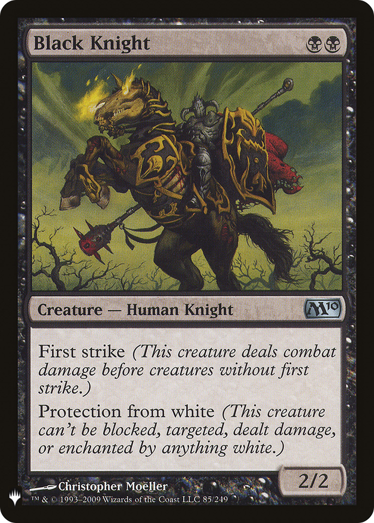 Black Knight (M10-85) - The List