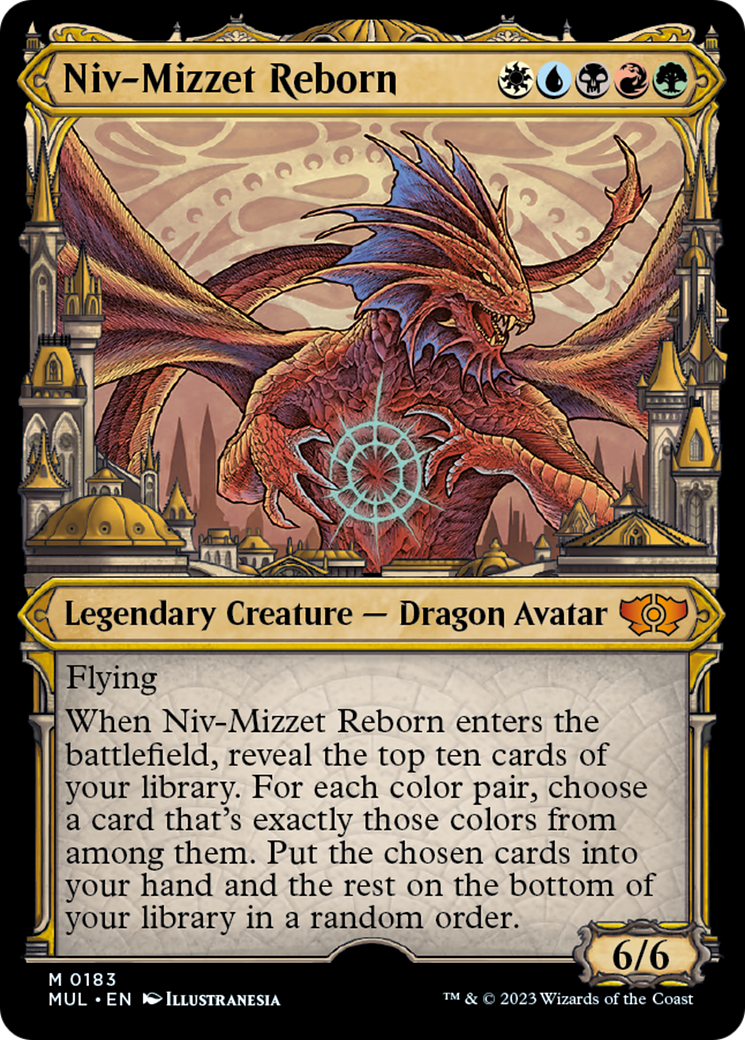 Niv-Mizzet Reborn (Halo Foil) [Multiverse Legends] | Silver Goblin