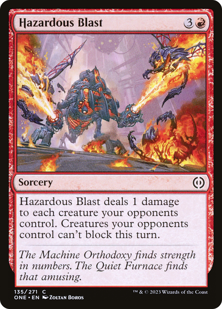 Hazardous Blast (135) Foil - Phyrexia: All Will Be One