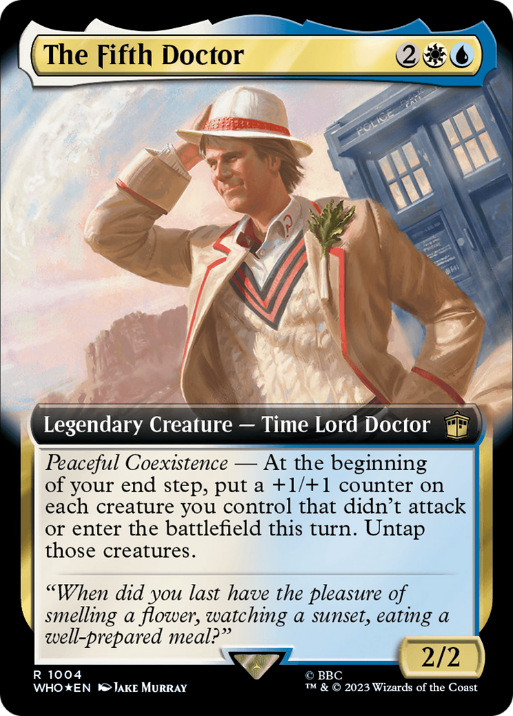 The Fifth Doctor (Extended Art) (1004) Foil - Doctor Who