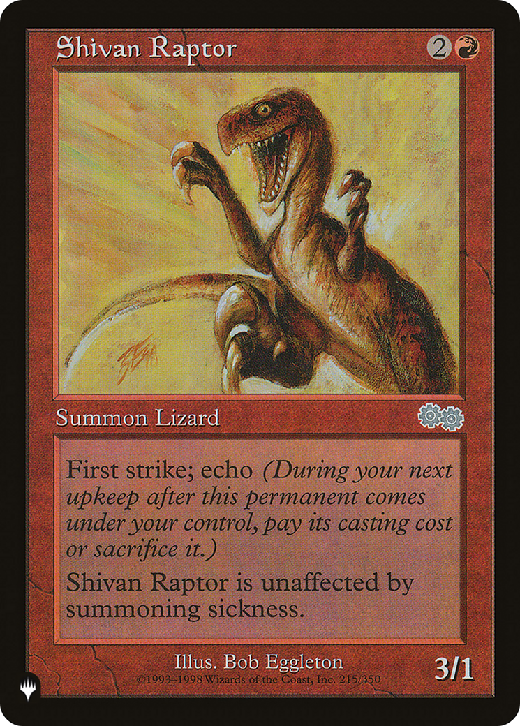 Shivan Raptor (Retro) (215/350) - The List