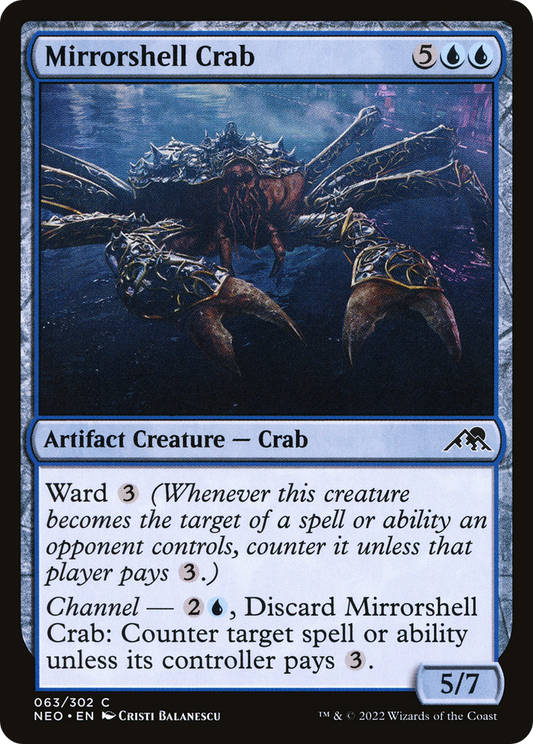 Mirrorshell Crab (063) - Kamigawa: Neon Dynasty