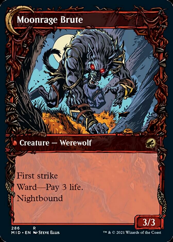 Brutal Cathar // Moonrage Brute (Showcase) (286) - Innistrad: Midnight Hunt