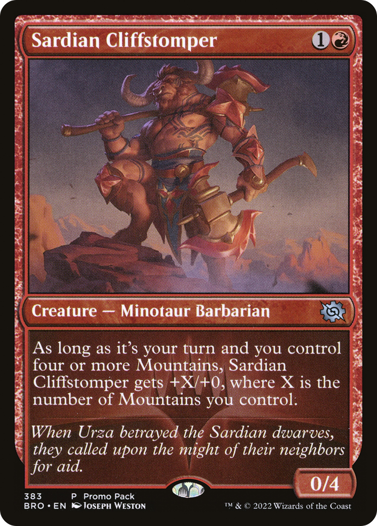 Sardian Cliffstomper (383) - The Brothers' War