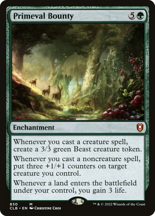 Primeval Bounty (830) - Commander Legends: Battle for Baldur's Gate