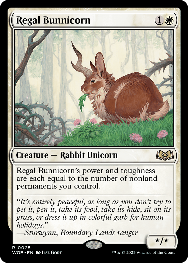 Regal Bunnicorn (025) - Wilds of Eldraine