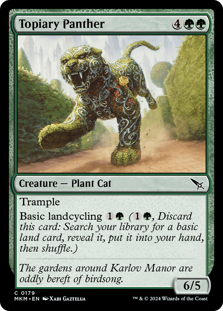 Topiary Panther (179) Foil - Murders at Karlov Manor