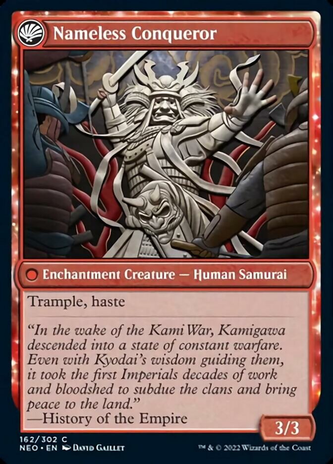 The Shattered States Era // Nameless Conqueror (162) Foil - Kamigawa: Neon Dynasty