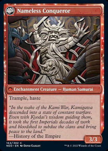 The Shattered States Era // Nameless Conqueror (162) Foil - Kamigawa: Neon Dynasty