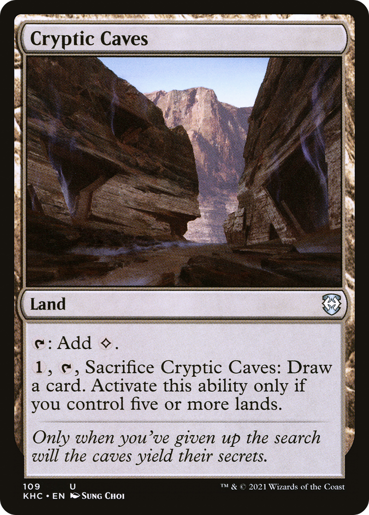 Cryptic Caves [Kaldheim Commander] | Silver Goblin