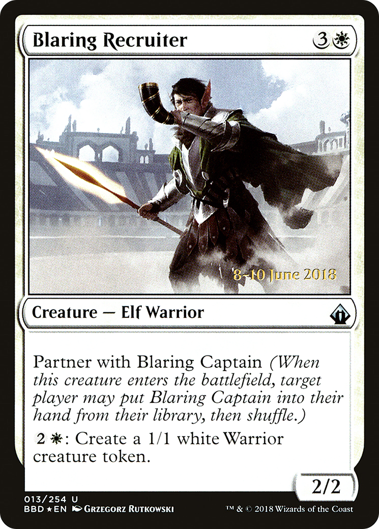 Blaring Recruiter (13s) Foil - Battlebond Promos