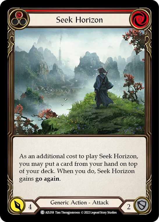 Seek Horizon (Red) [AZL018] (Outsiders Azalea Blitz Deck) | Silver Goblin