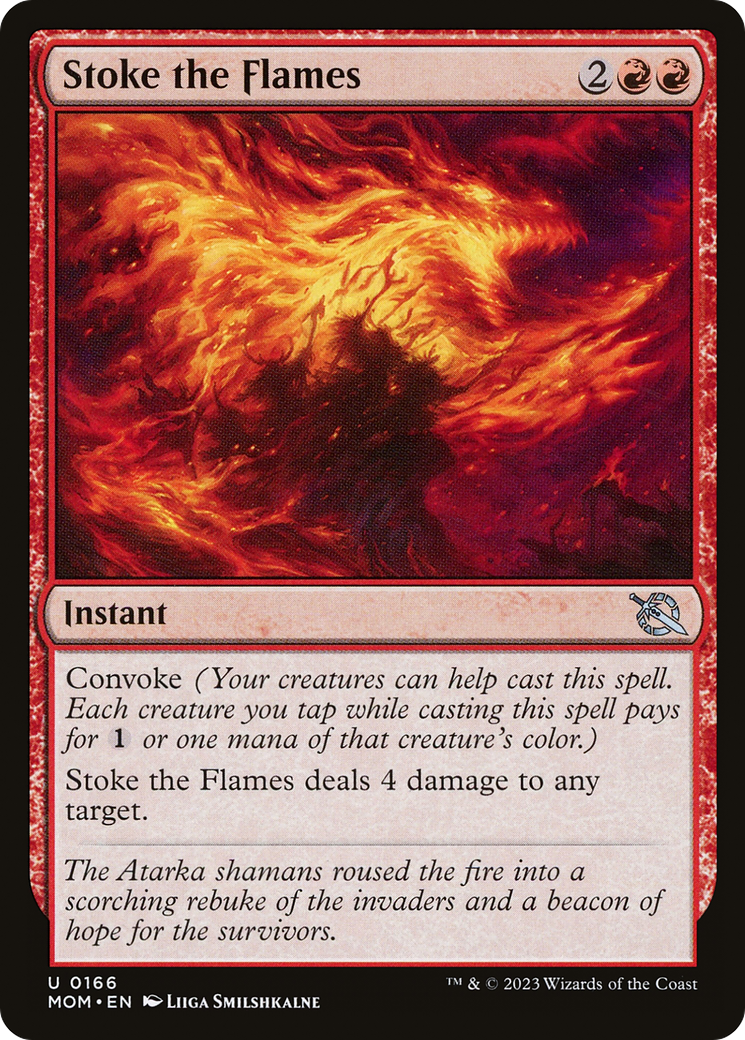 Stoke the Flames (166) Foil - March of the Machine