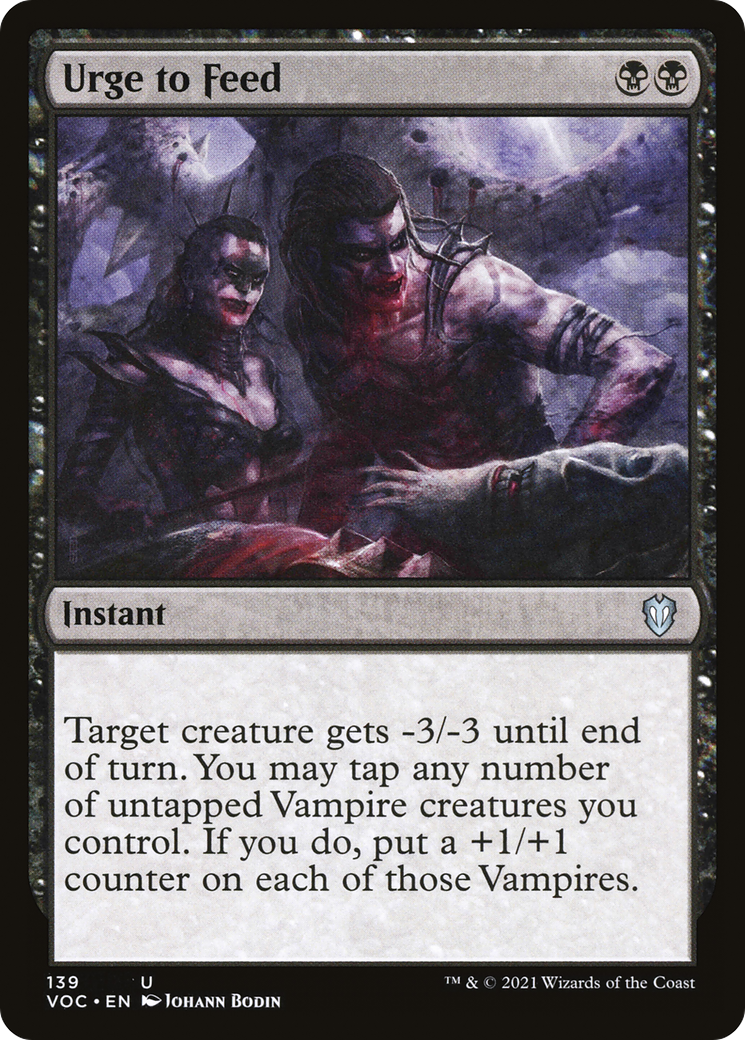 Urge to Feed (139) - Crimson Vow Commander