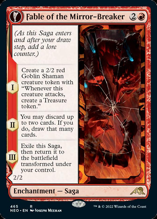 Fable of the Mirror-Breaker // Reflection of Kiki-Jiki (Extended Art) (465) - Kamigawa: Neon Dynasty