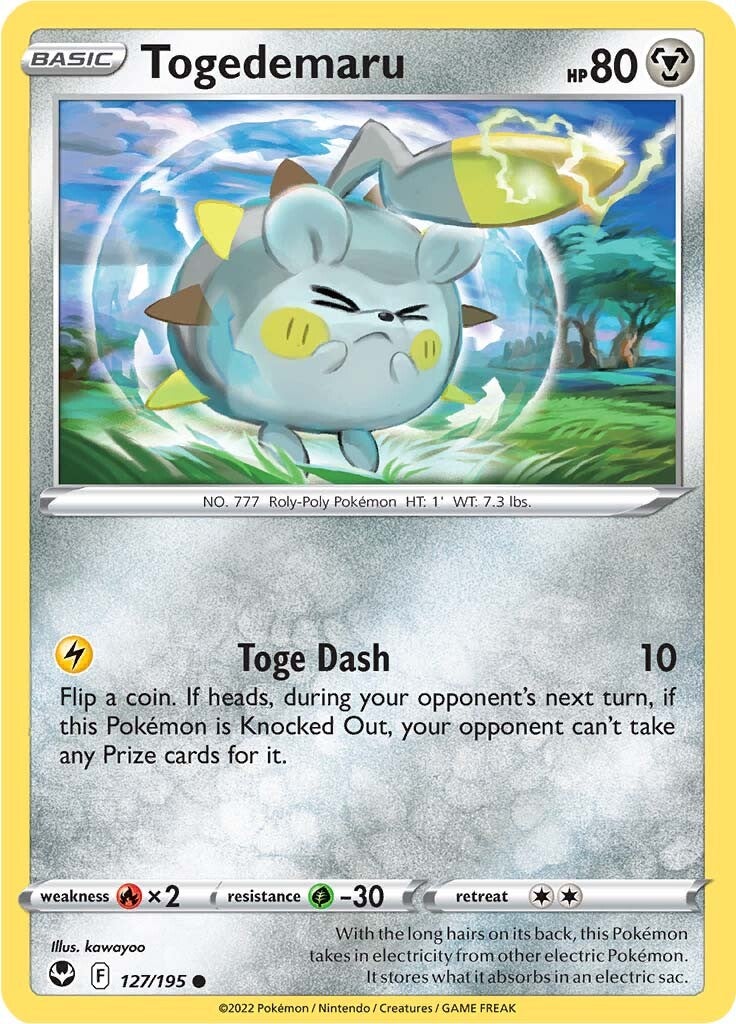 Togedemaru (127/195) [Sword & Shield: Silver Tempest] | Silver Goblin