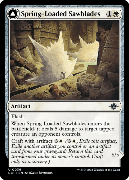 Spring-Loaded Sawblades // Bladewheel Chariot [The Lost Caverns of Ixalan] Foil