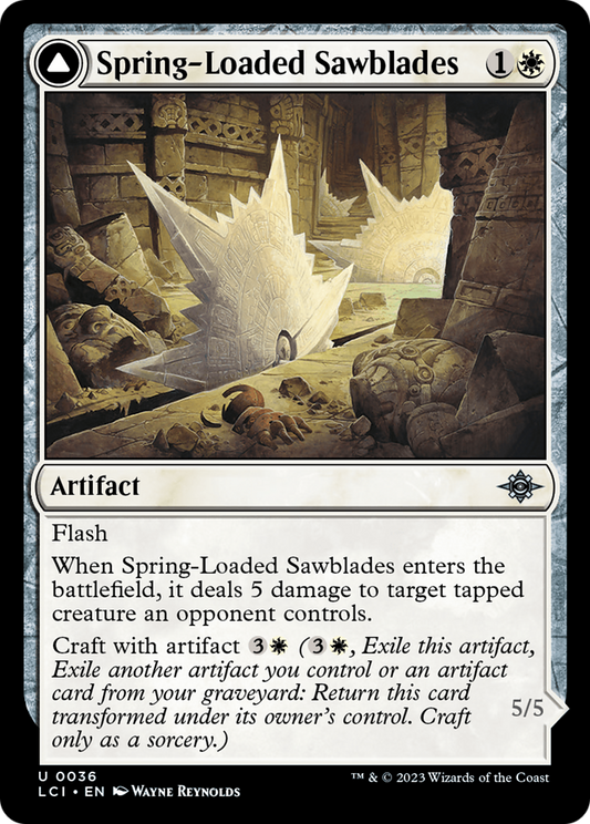Spring-Loaded Sawblades // Bladewheel Chariot [The Lost Caverns of Ixalan] Foil