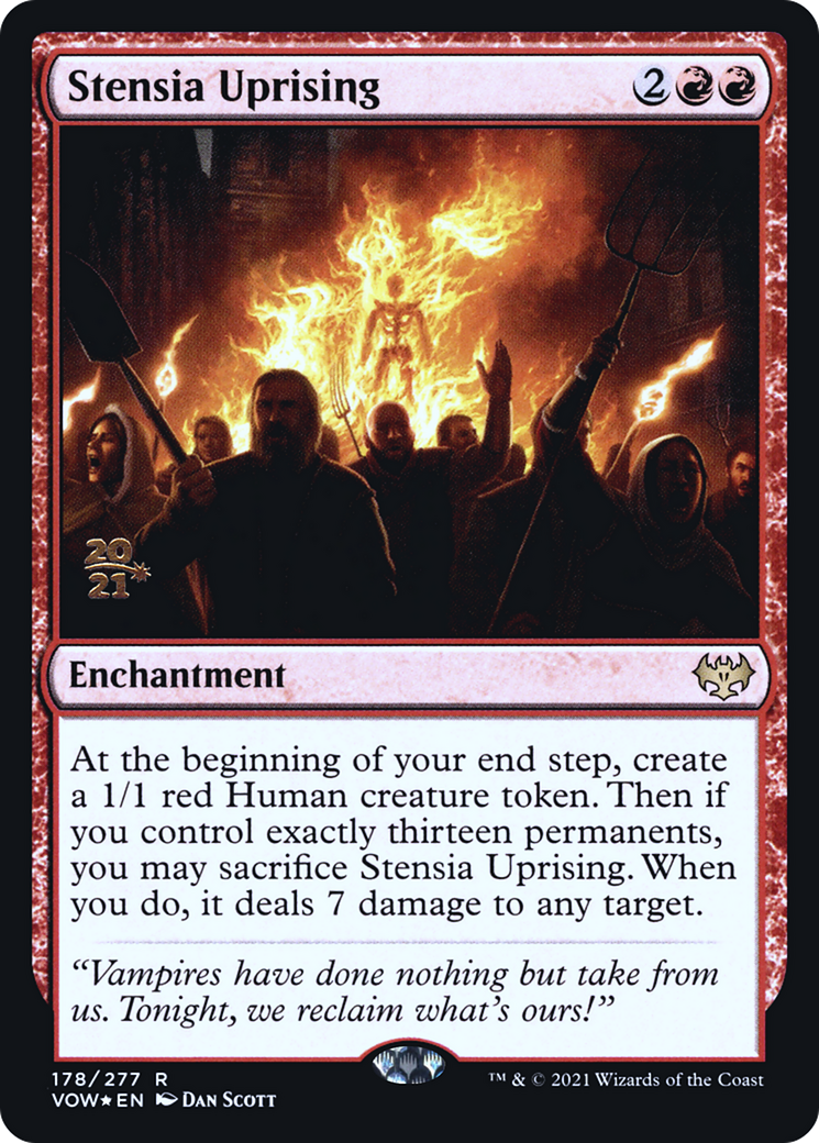 Stensia Uprising (178) Foil - Innistrad: Crimson Vow Promos