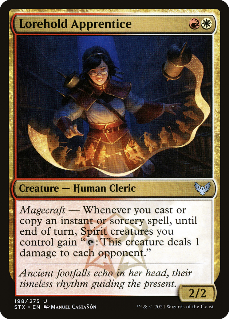 Lorehold Apprentice (198) Foil - Strixhaven: School of Mages