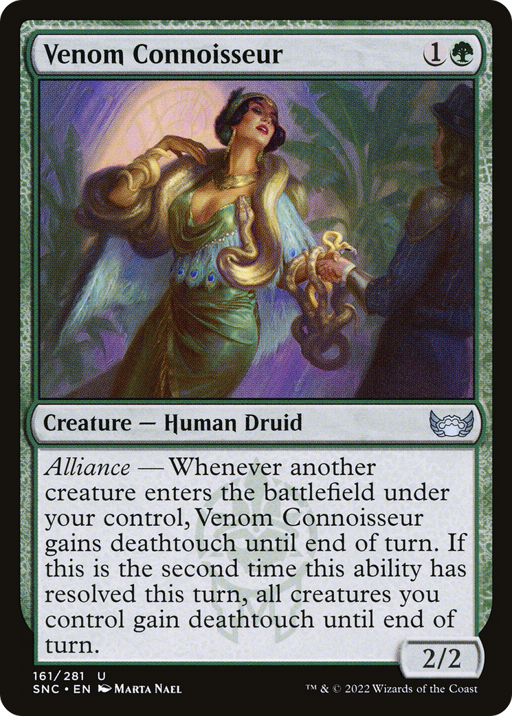 Venom Connoisseur (161) Foil - Streets of New Capenna