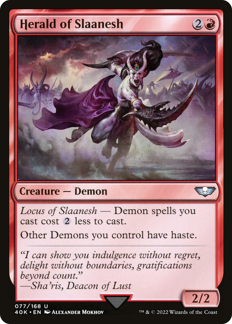Herald of Slaanesh (077) - Warhammer 40,000 Commander