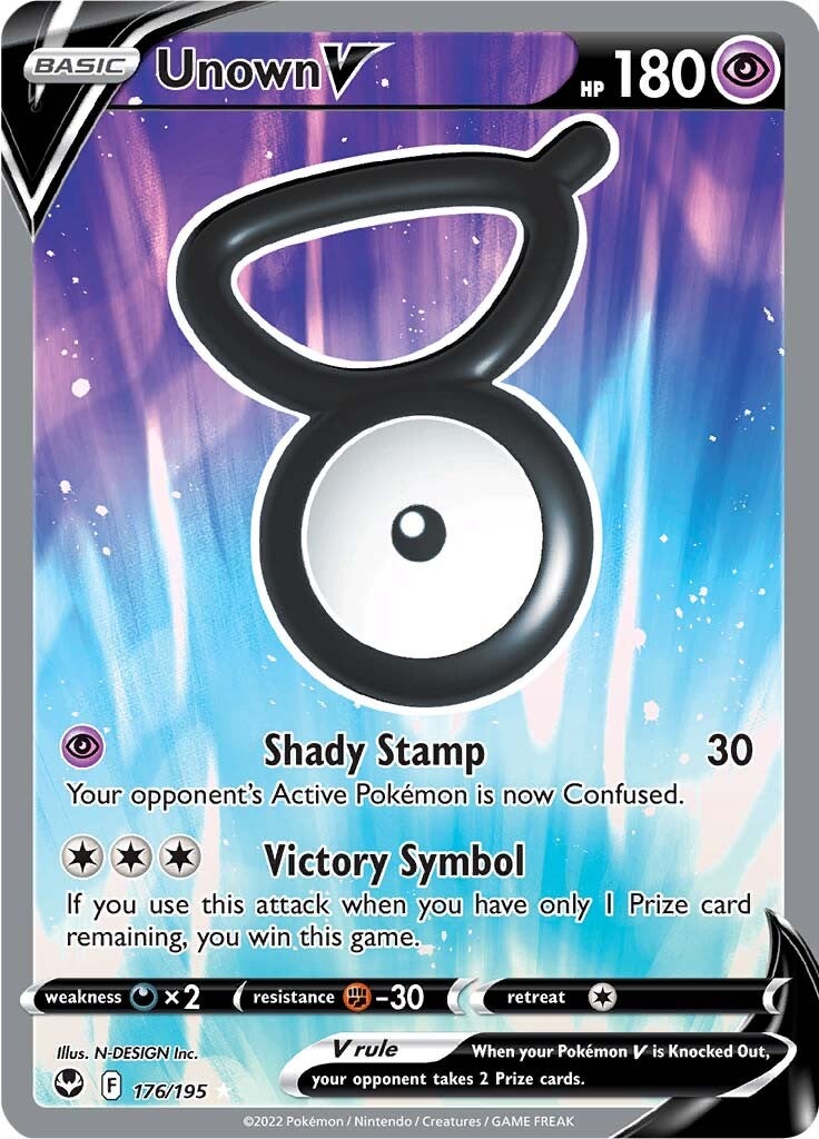 Unown V (176/195) [Sword & Shield: Silver Tempest] | Silver Goblin