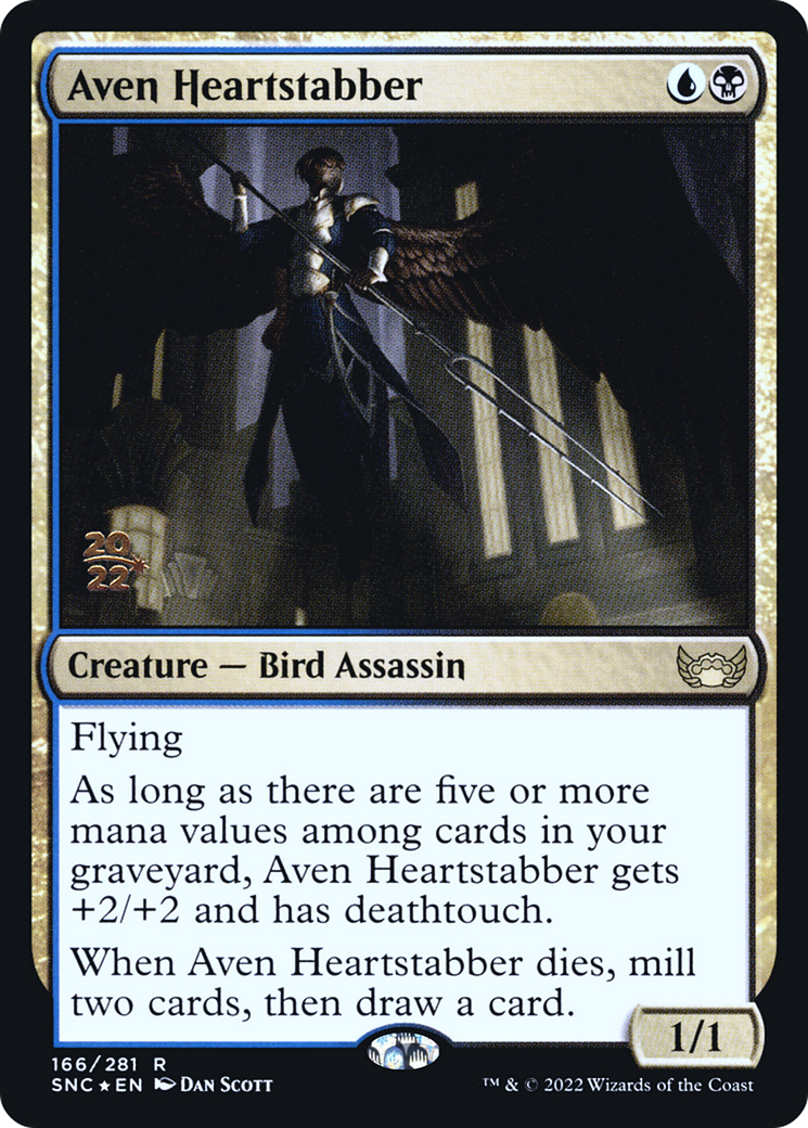 Aven Heartstabber (166) Foil - Streets of New Capenna Promos