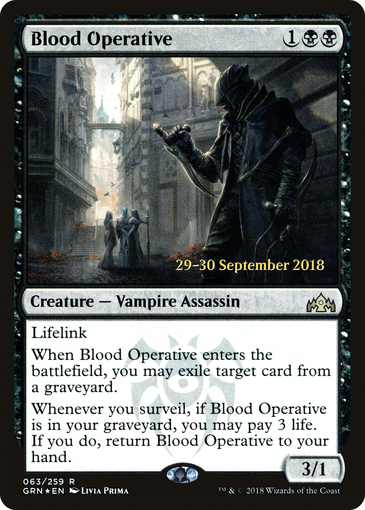 Blood Operative (63s) Foil - Guilds of Ravnica Promos