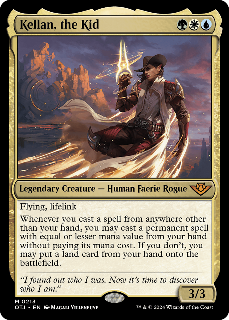 Kellan, the Kid (213) Foil - Outlaws of Thunder Junction