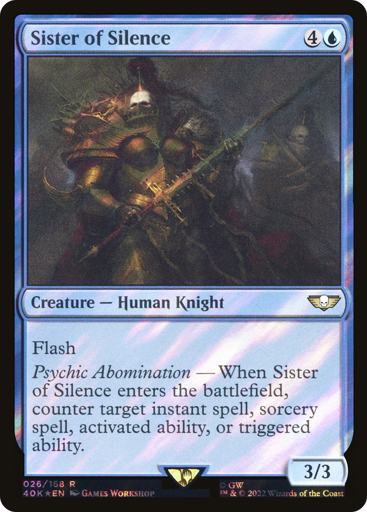 Sister of Silence (026) Surge Foil - Warhammer 40,000 Commander