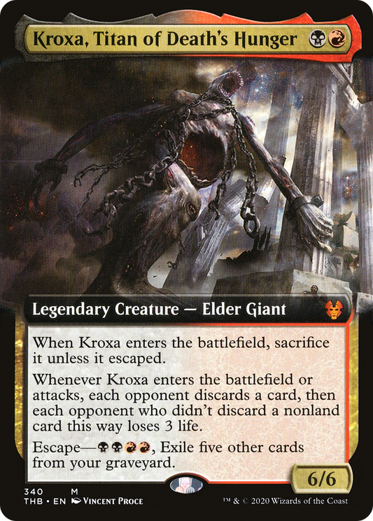Kroxa, Titan of Death's Hunger (Extended Art) (340) - Theros Beyond Death