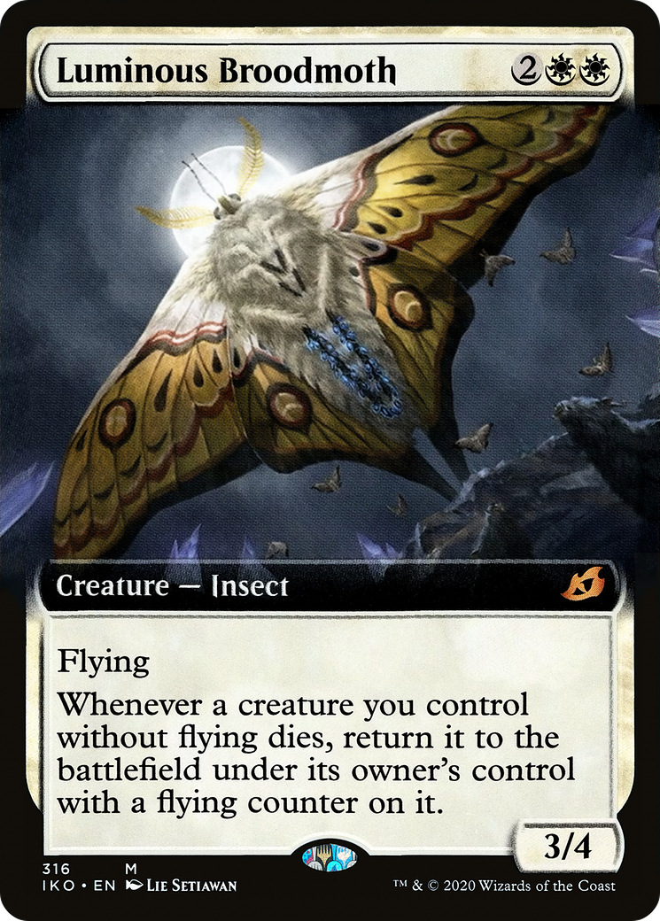 Luminous Broodmoth (Extended Art) (316) - Ikoria: Lair of Behemoths