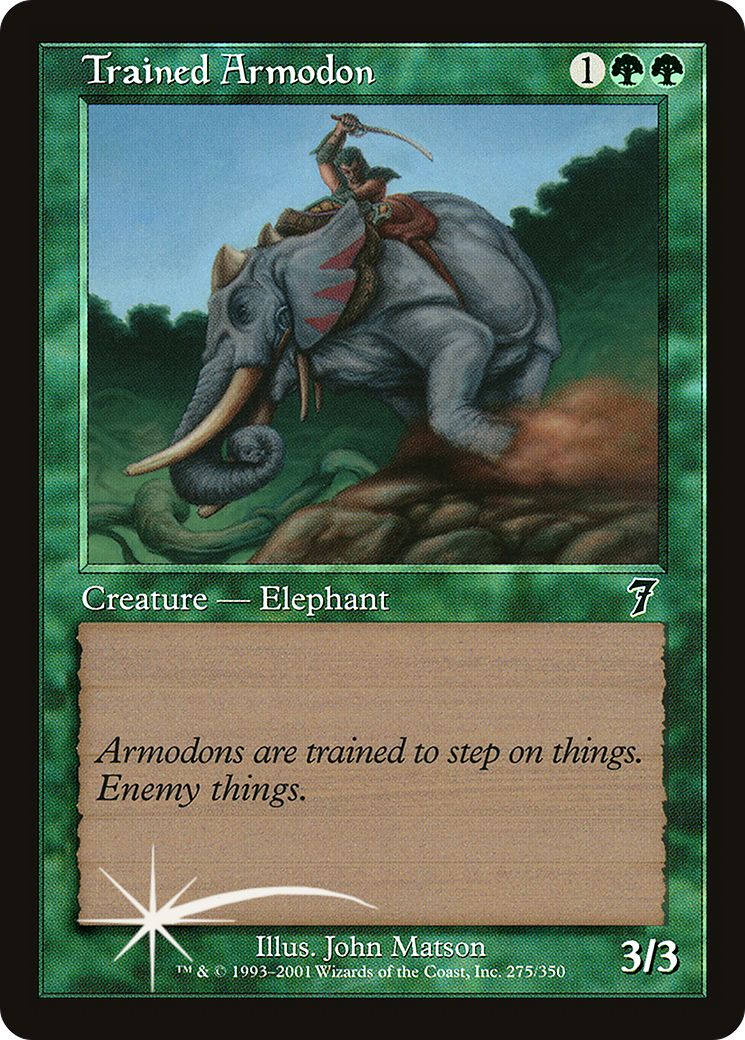 Trained Armodon (275) - Seventh Edition