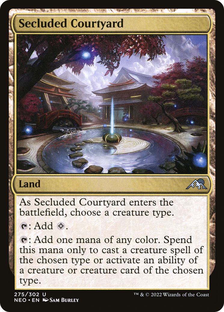 Secluded Courtyard (275) Foil - Kamigawa: Neon Dynasty