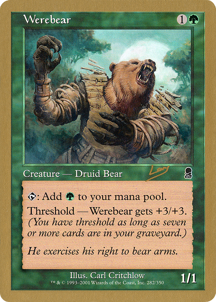 Werebear - 2002 Raphael Levy (ODY) (Retro) - World Championship Decks 2002