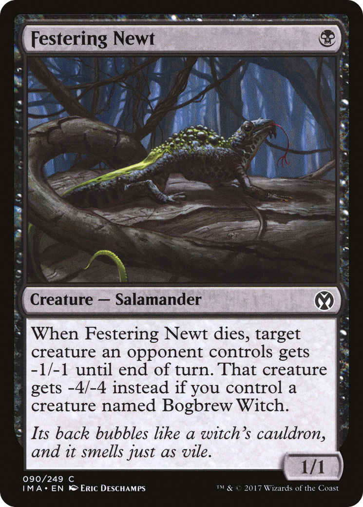 Festering Newt (090) Foil - Iconic Masters