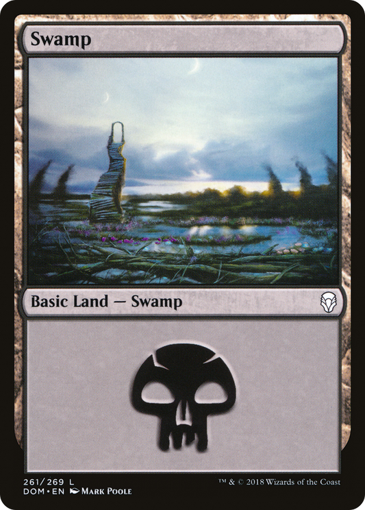 Swamp (261) [Dominaria] Foil