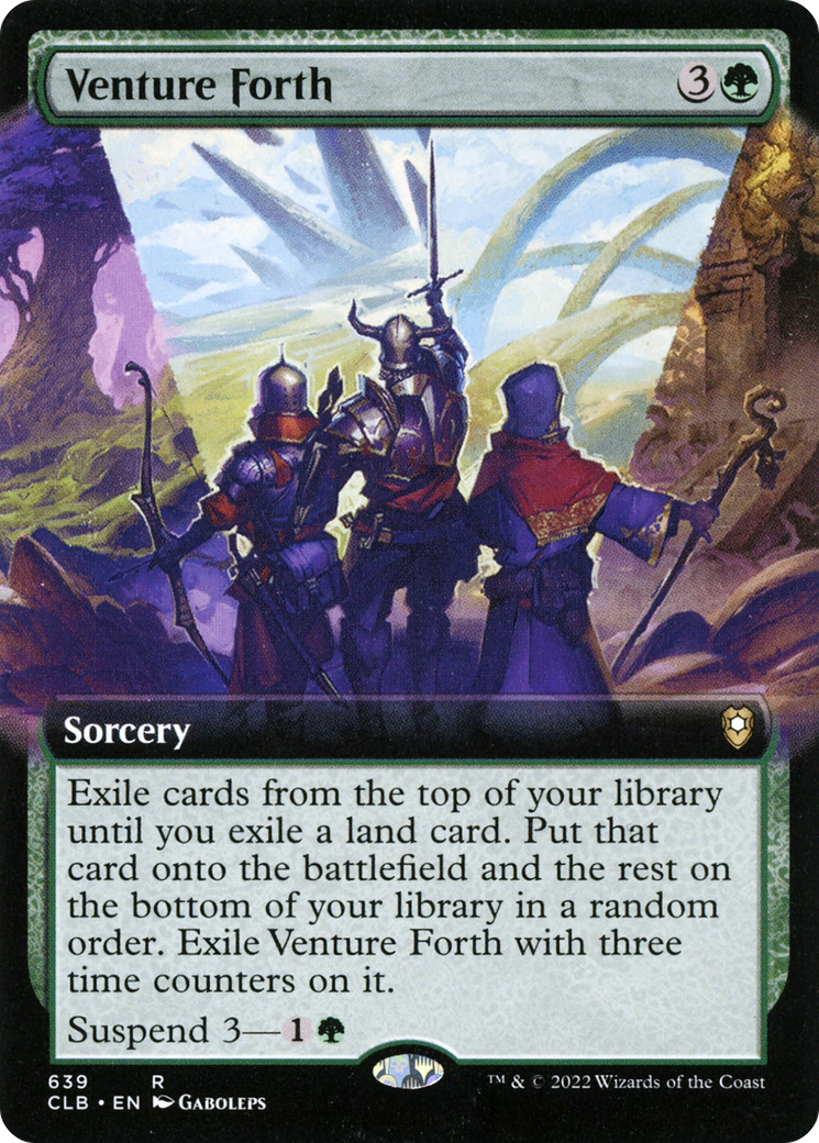 Venture Forth (Extended Art) (639) - Commander Legends: Battle for Baldur's Gate