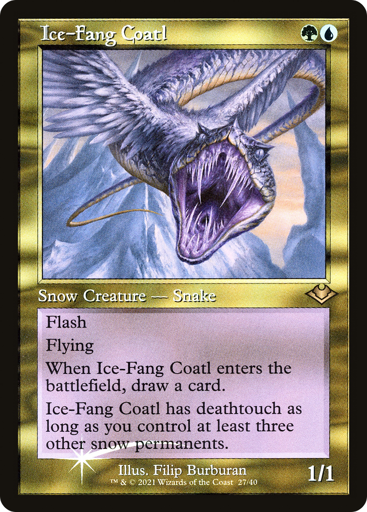 Ice-Fang Coatl (Retro) (027) Foil - Modern Horizons 1 Timeshifts