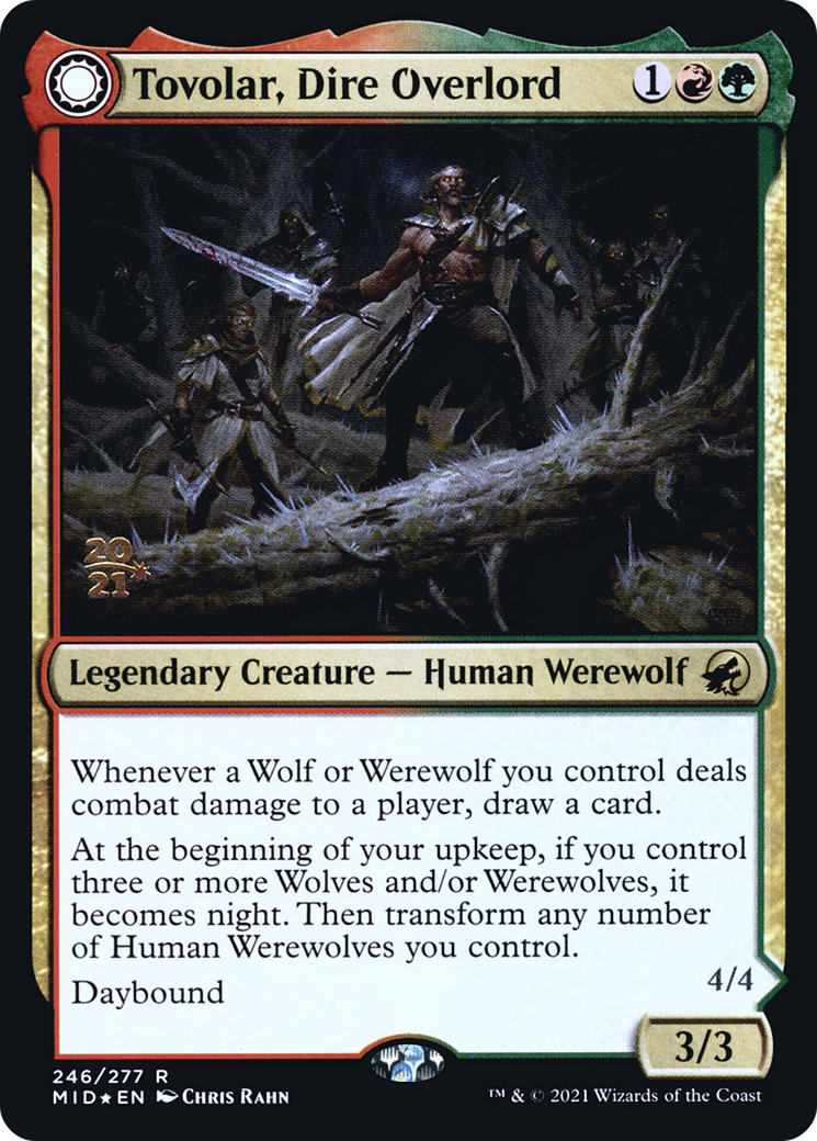 Tovolar, Dire Overlord // Tovolar, the Midnight Scourge (246s) Foil - Innistrad: Midnight Hunt Promos