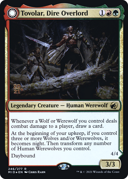 Tovolar, Dire Overlord // Tovolar, the Midnight Scourge (246s) Foil - Innistrad: Midnight Hunt Promos