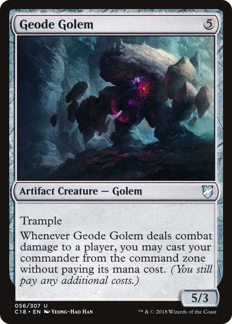 Geode Golem (056) - Commander 2018