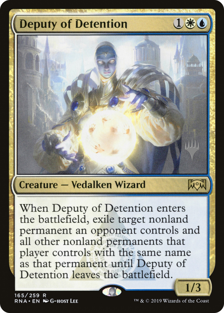 Deputy of Detention (165p) Foil - Ravnica Allegiance Promos