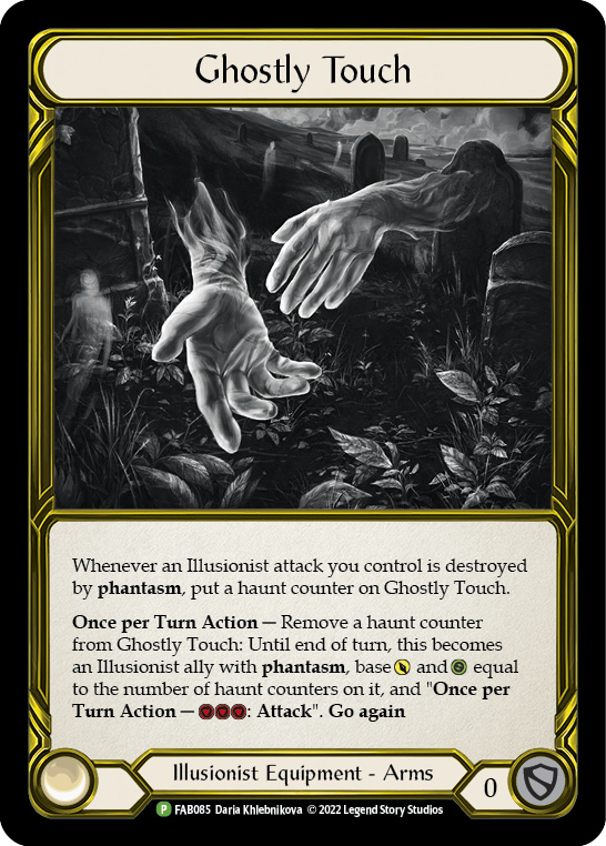 Ghostly Touch (Golden) [FAB085] (Promo)  Cold Foil | Silver Goblin