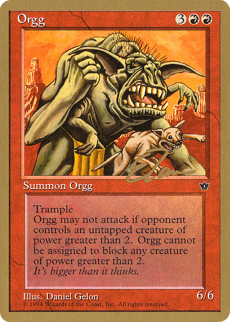 Orgg (Eric Tam) [Pro Tour Collector Set] | Silver Goblin