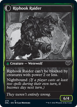 Hookhand Mariner // Riphook Raider (470) Foil - Innistrad: Double Feature